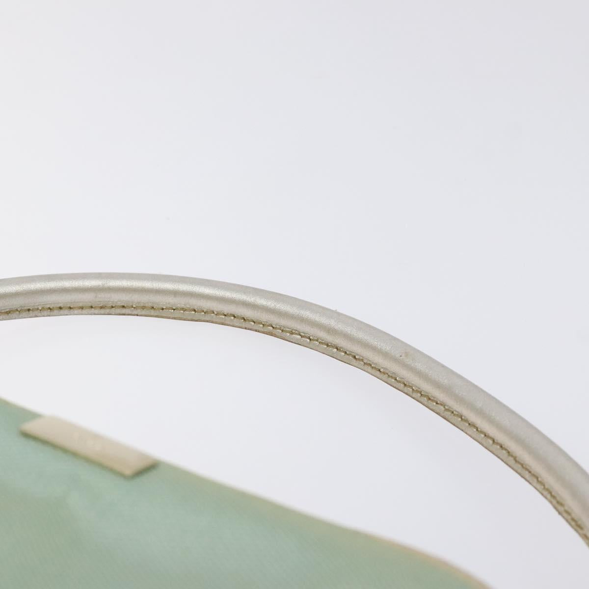 GUCCI Hand Bag Canvas Leather Light Blue 039 1133 Auth BA3579