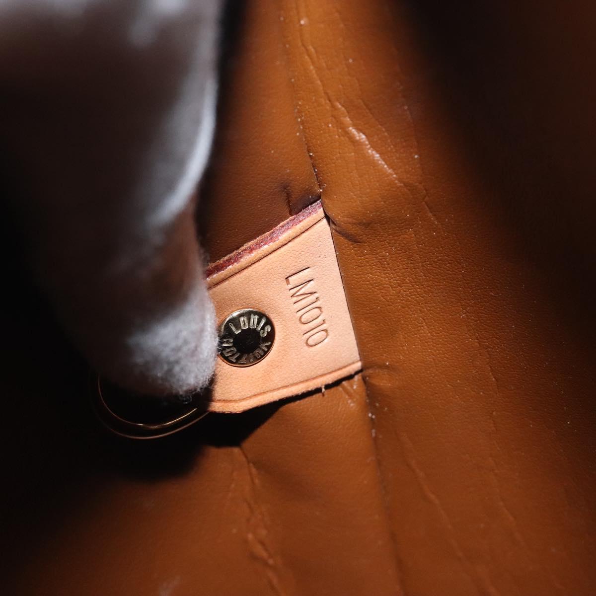 LOUIS VUITTON Monogram Vernis Houston Hand Bag Bronze M91122 LV Auth BA3582