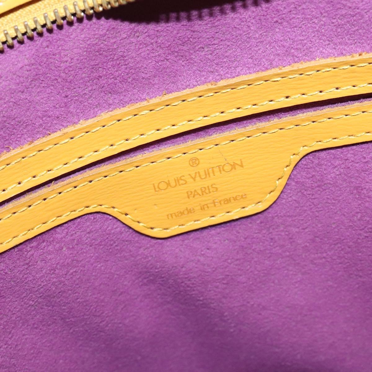 LOUIS VUITTON Epi Saint Jacques Hand Bag Yellow M52279 LV Auth BA3588