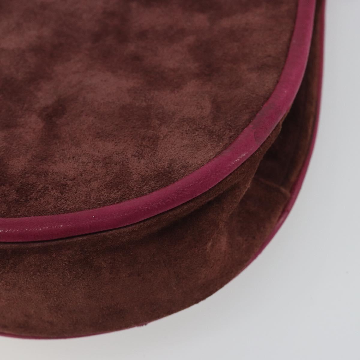 SAINT LAURENT Shoulder Bag Suede Brown Auth BA3599
