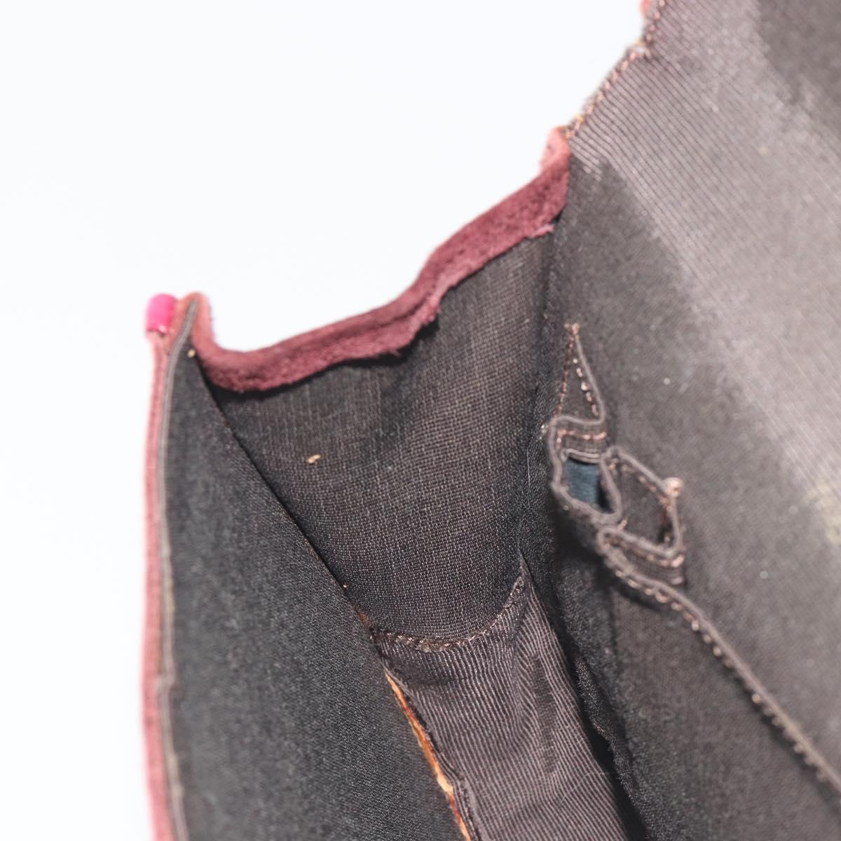 SAINT LAURENT Shoulder Bag Suede Brown Auth BA3599