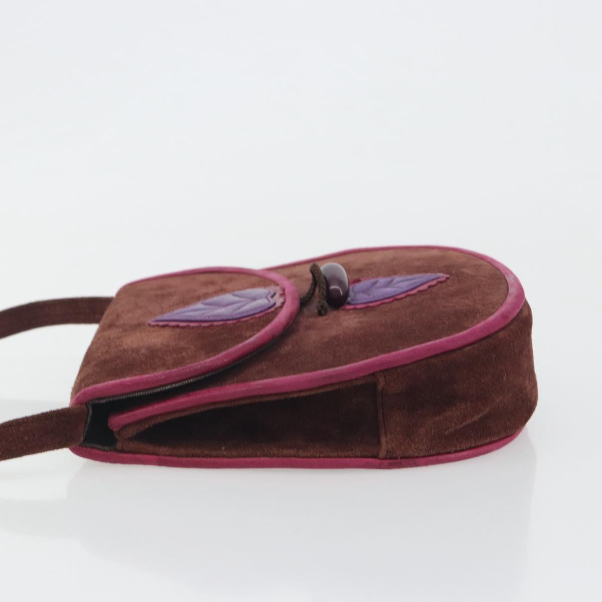 SAINT LAURENT Shoulder Bag Suede Brown Auth BA3599