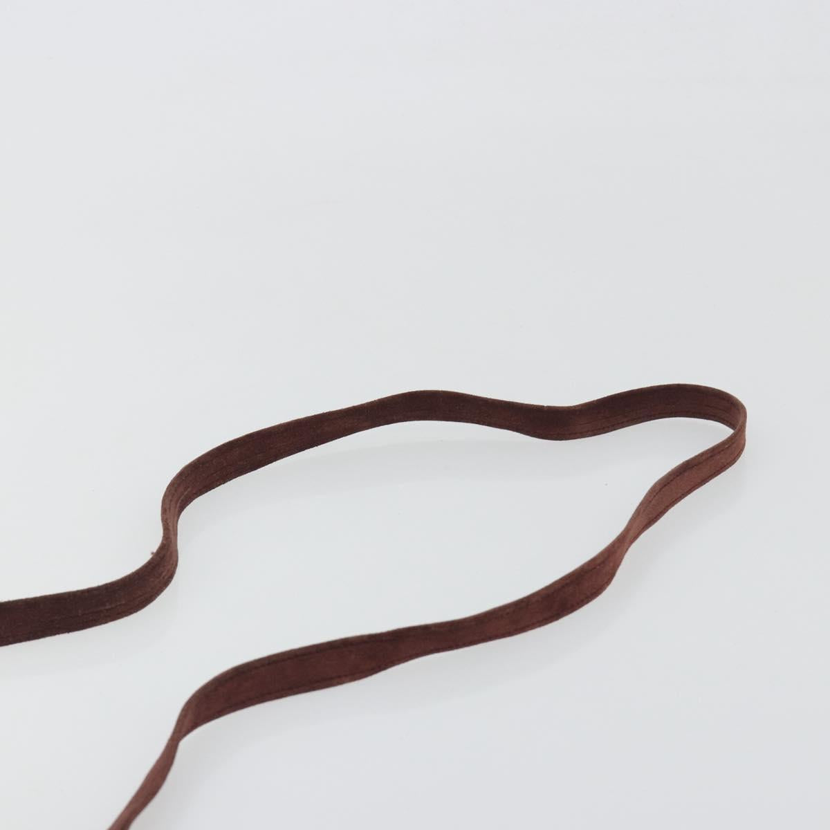 SAINT LAURENT Shoulder Bag Suede Brown Auth BA3599