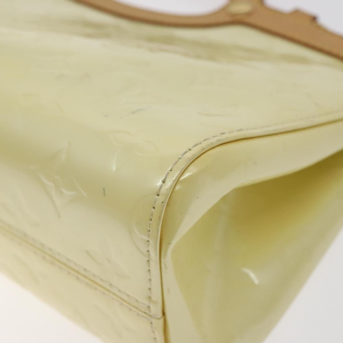 LOUIS VUITTON Monogram Vernis Roxbury Drive Hand Bag Perle M91374 LV Auth BA3610