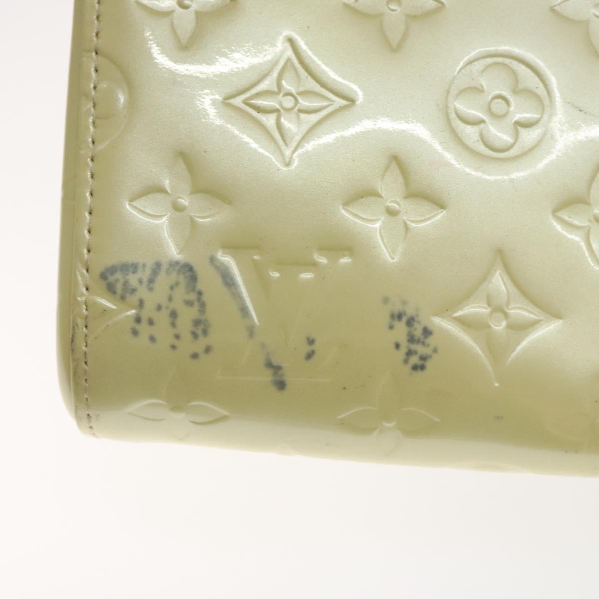 LOUIS VUITTON Monogram Vernis Roxbury Drive Hand Bag Perle M91374 LV Auth BA3610