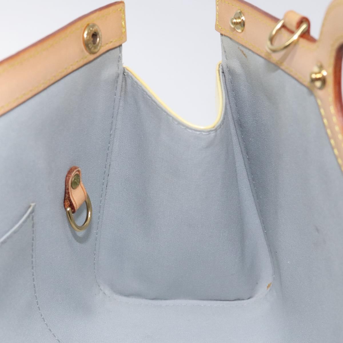 LOUIS VUITTON Monogram Vernis Roxbury Drive Hand Bag Perle M91374 LV Auth BA3610