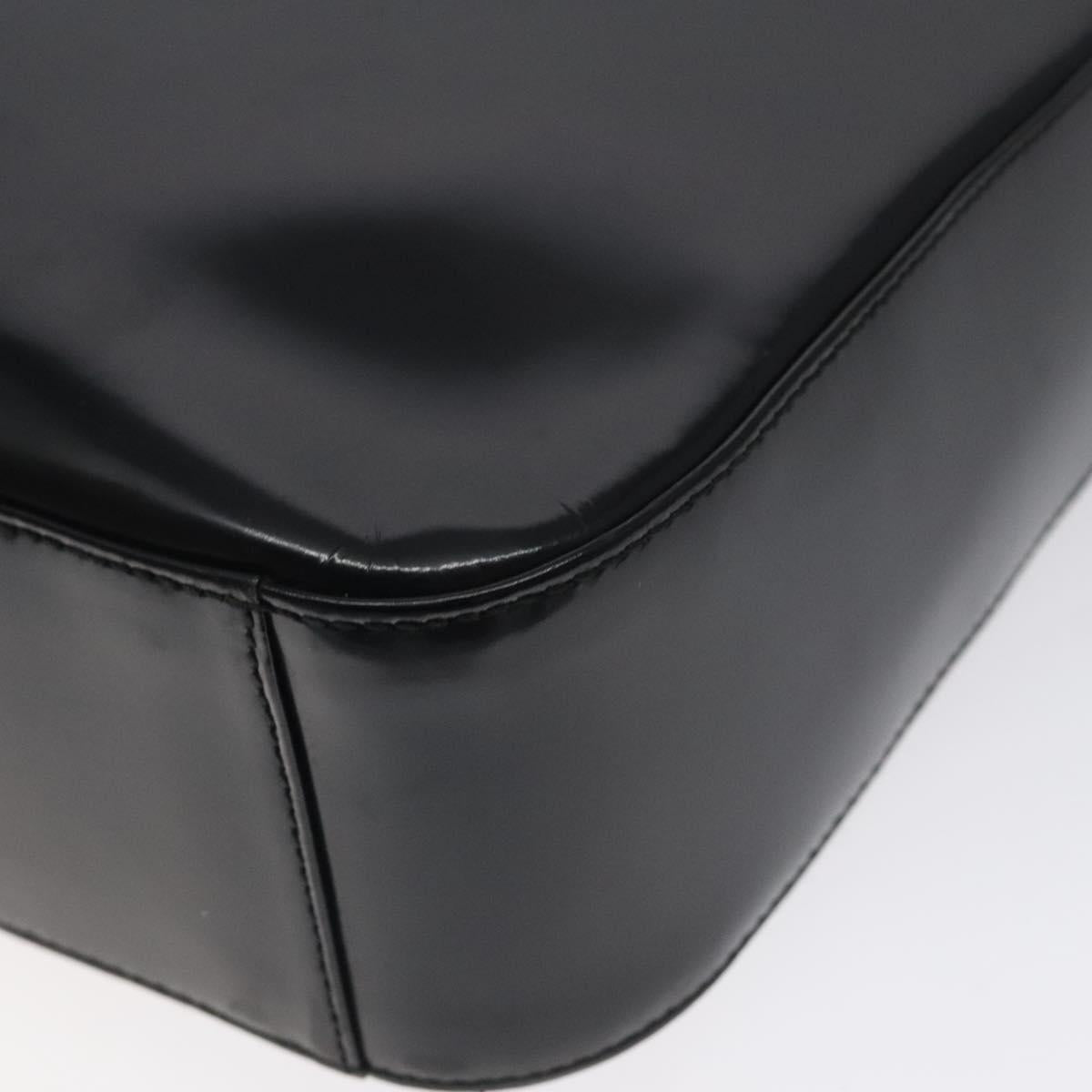 GUCCI Shoulder Bag Patent leather Black 000 1013 0506 Auth BA3619