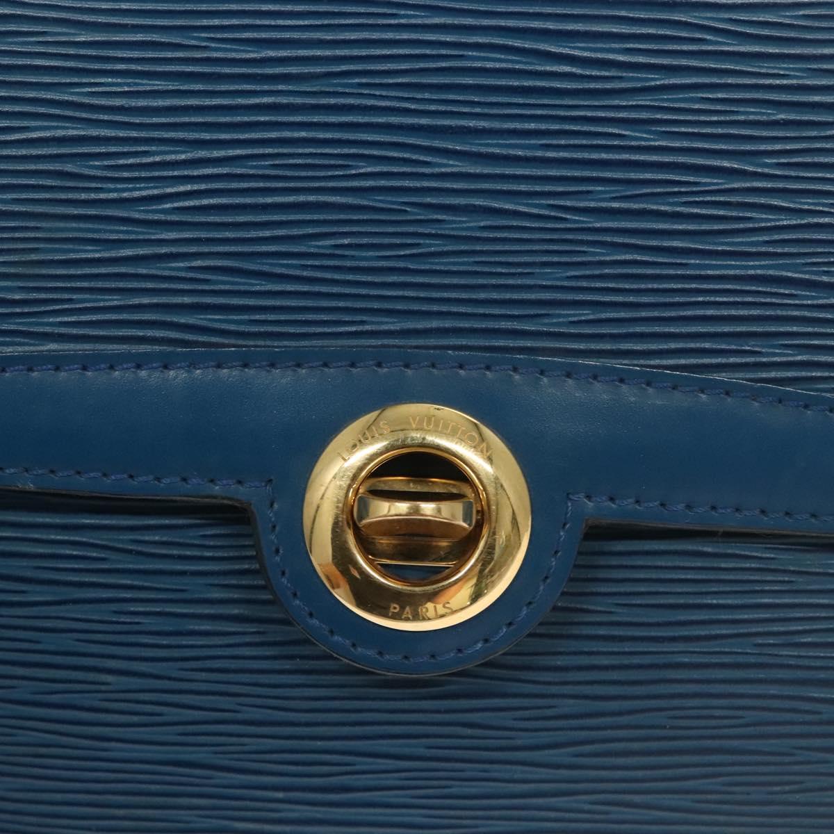LOUIS VUITTON Epi Pochette Arche Shoulder Bag Blue M52575 LV Auth BA3634