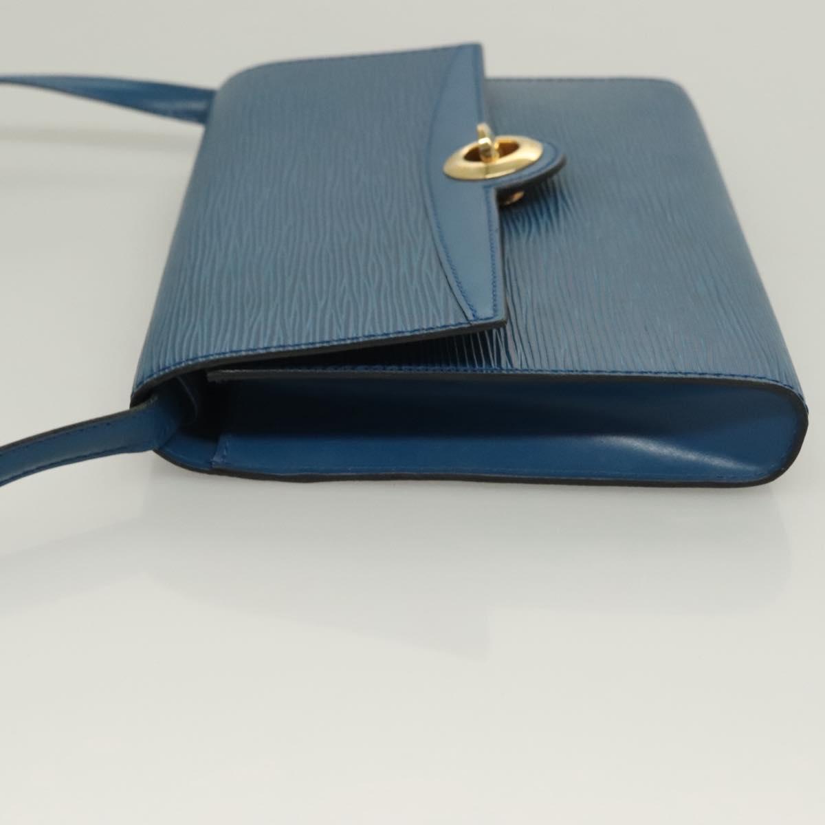 LOUIS VUITTON Epi Pochette Arche Shoulder Bag Blue M52575 LV Auth BA3634