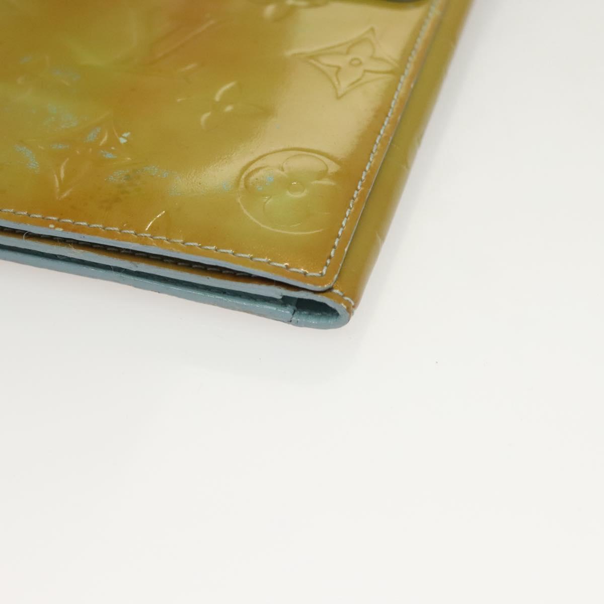 LOUIS VUITTON Monogram Vernis Walker Wallet Baby Blue M91073 LV Auth BA3635