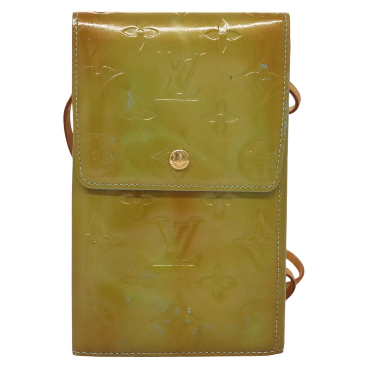 LOUIS VUITTON Monogram Vernis Walker Wallet Baby Blue M91073 LV Auth BA3635