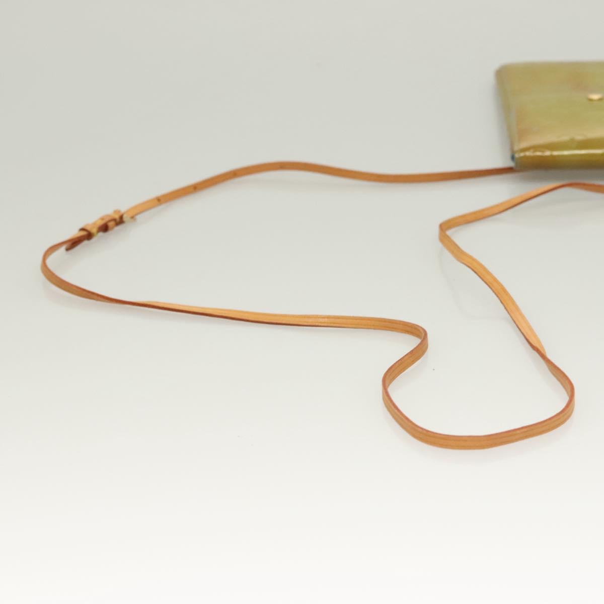 LOUIS VUITTON Monogram Vernis Walker Wallet Baby Blue M91073 LV Auth BA3635