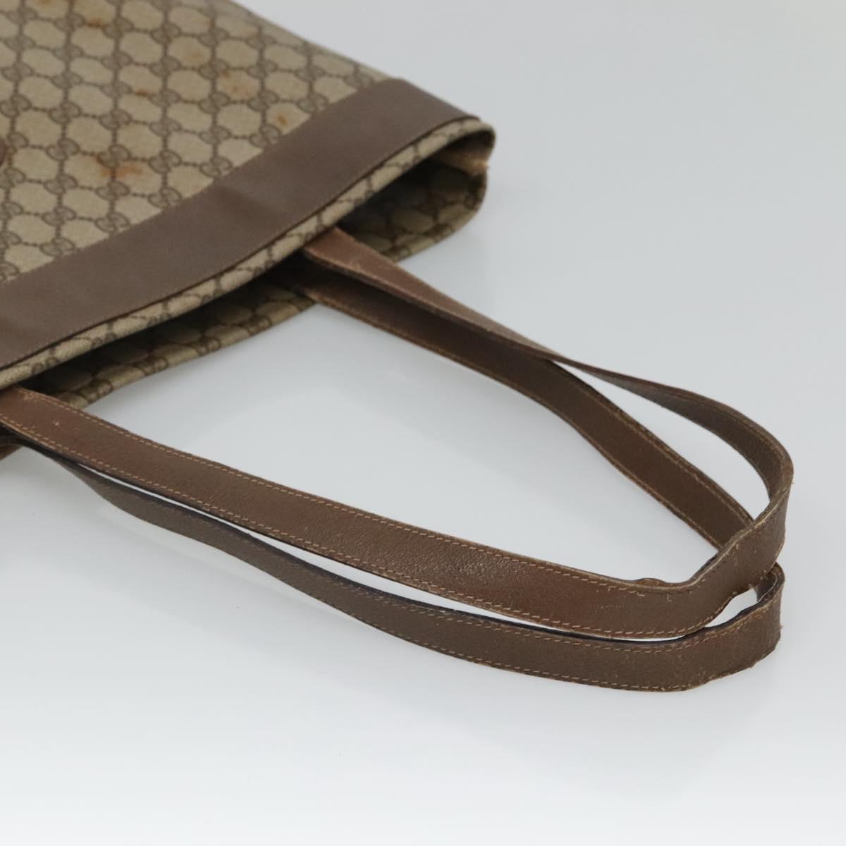 GUCCI GG Supreme Tote Bag PVC Beige 41 02 109 Auth BA3643