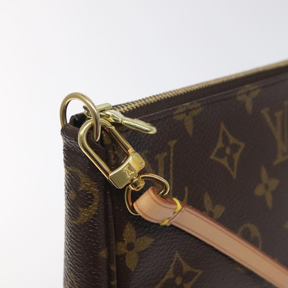 LOUIS VUITTON Monogram Panda Pochette Accessoires Pouch M51981 LV Auth BA3649V