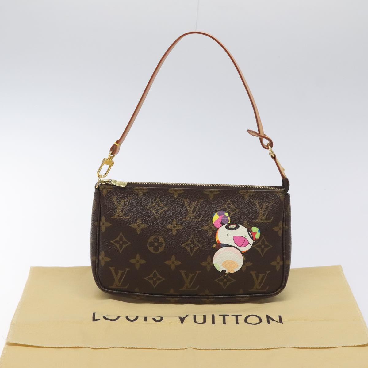 LOUIS VUITTON Monogram Panda Pochette Accessoires Pouch M51981 LV Auth BA3649V