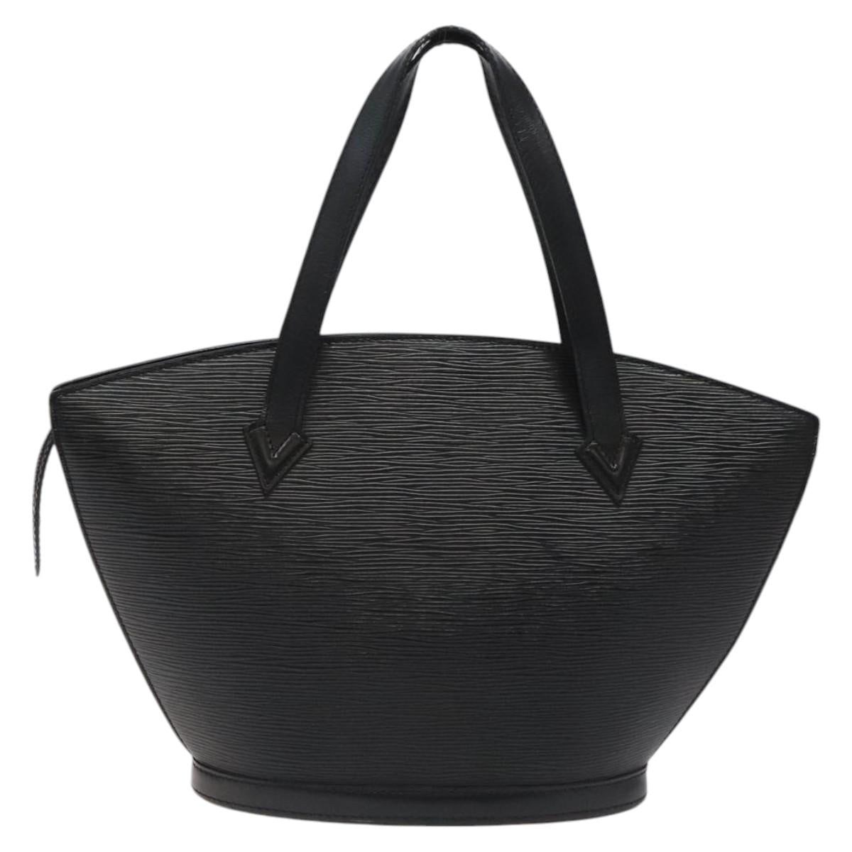 LOUIS VUITTON Epi Saint Jacques Hand Bag Black M52272 LV Auth BA365