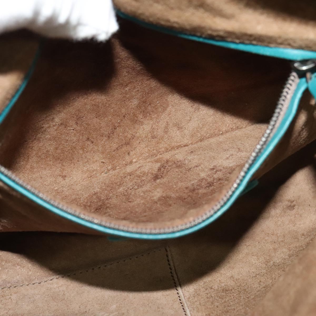 BOTTEGA VENETA INTRECCIATO Shoulder Bag Leather Green Auth BA3676