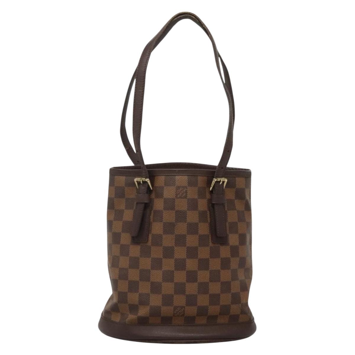 LOUIS VUITTON Damier Ebene Marais Shoulder Bag N42240 LV Auth BA3710