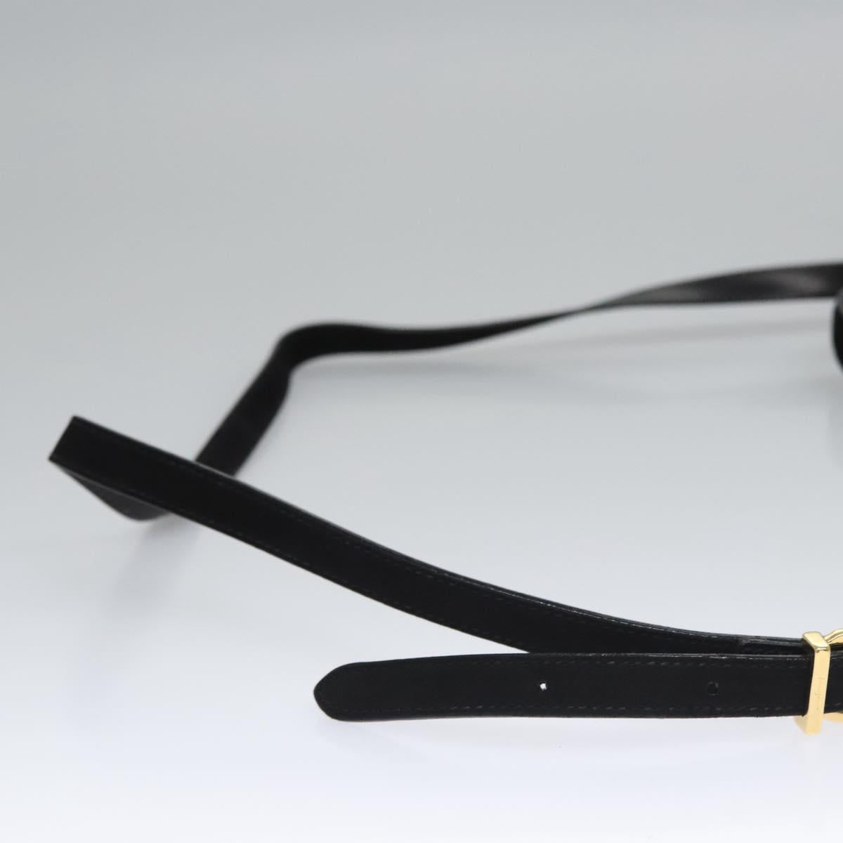 Salvatore Ferragamo Vala Hand Bag Suede 2way Black Gold Auth BA373