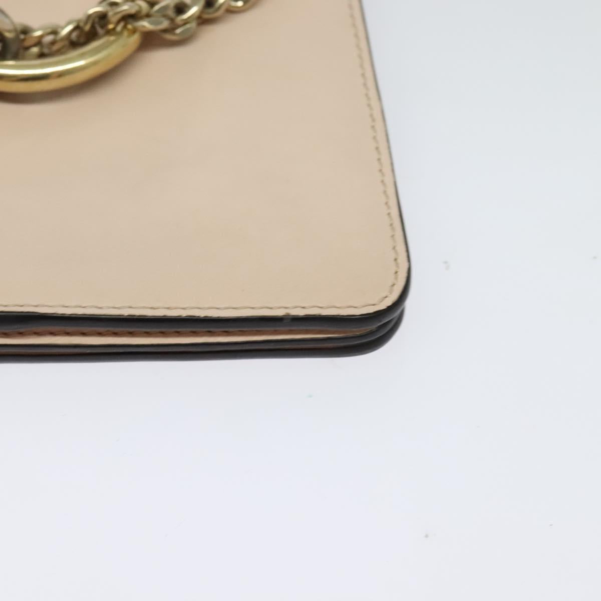 Chloe Fay Hand Bag Leather 2way Pink Gold Auth BA3740