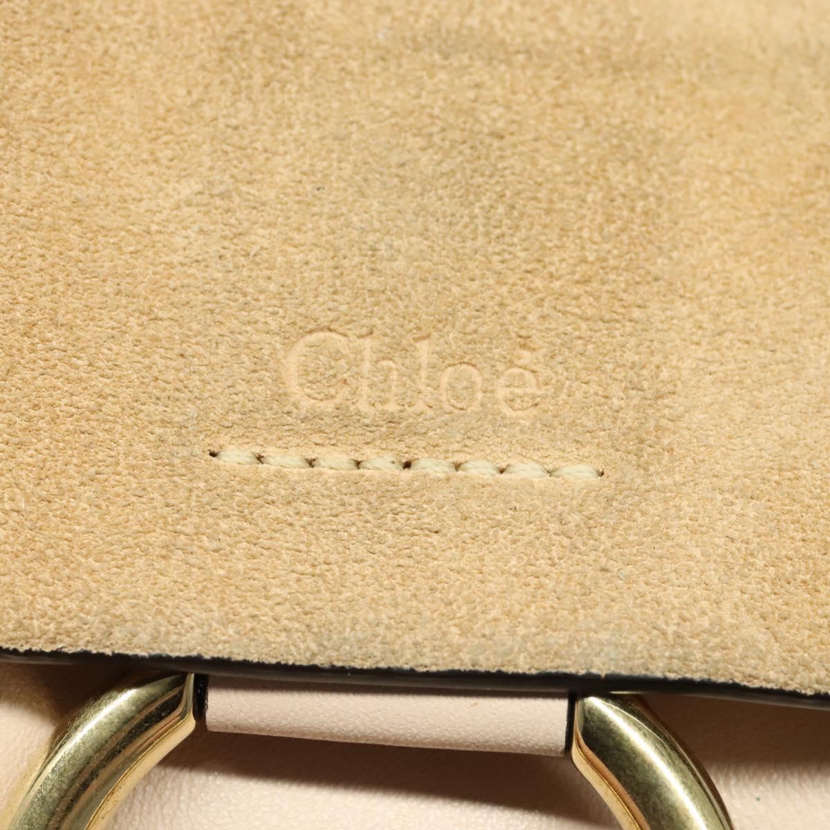 Chloe Fay Hand Bag Leather 2way Pink Gold Auth BA3740