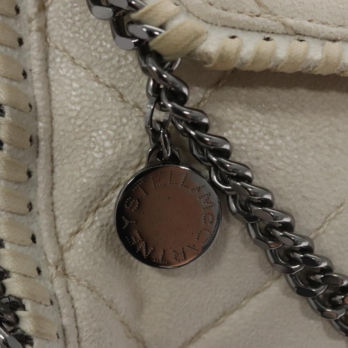Stella MacCartney Chain Shoulder Bag Suede White Auth BA375