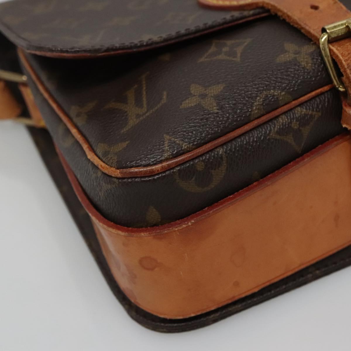LOUIS VUITTON Monogram Cartouchiere MM Shoulder Bag M51253 LV Auth BA3758