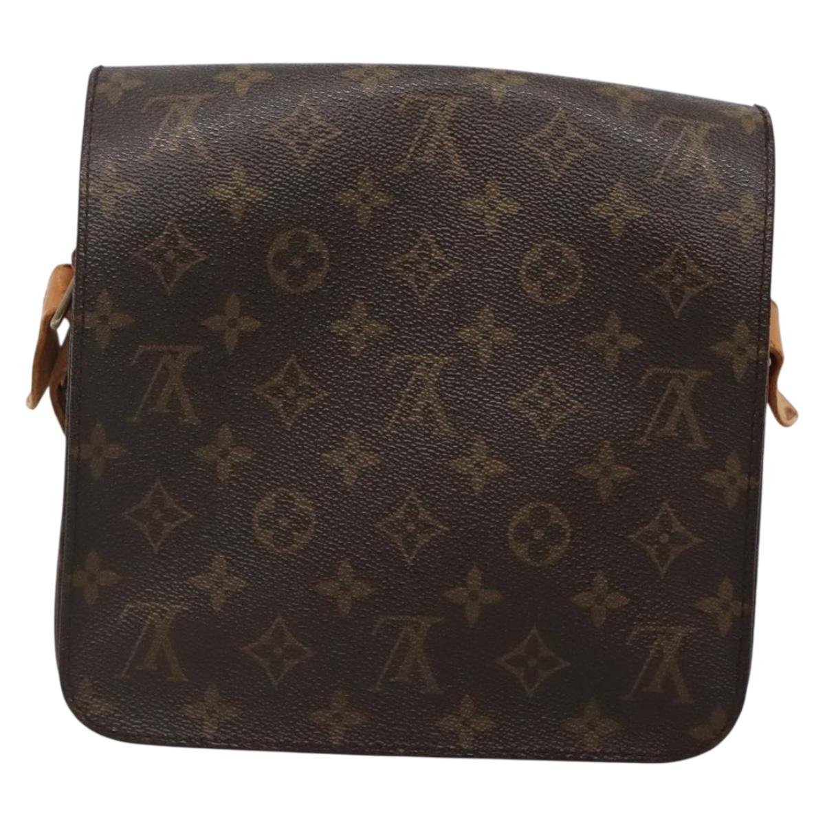 LOUIS VUITTON Monogram Cartouchiere MM Shoulder Bag M51253 LV Auth BA3758