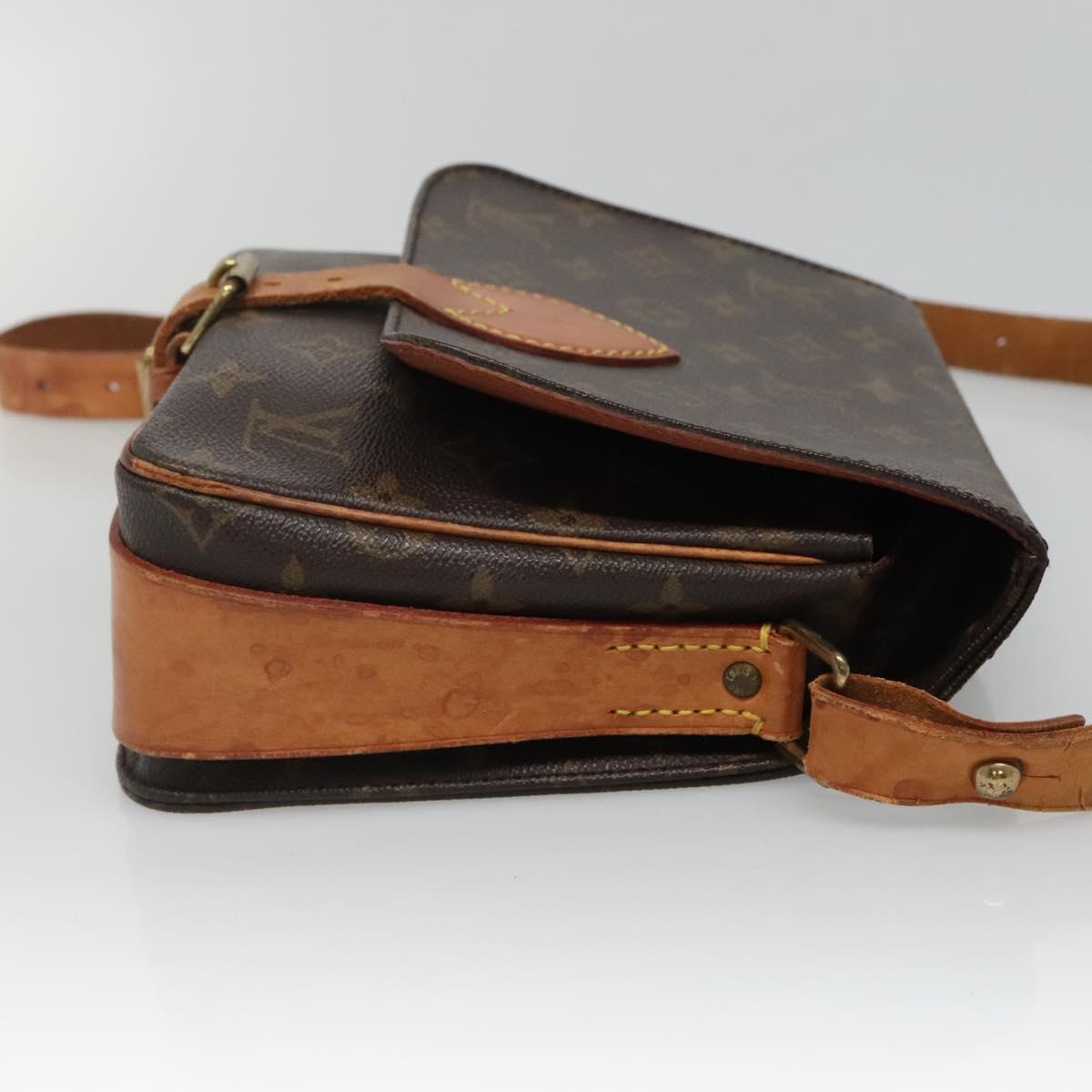 LOUIS VUITTON Monogram Cartouchiere MM Shoulder Bag M51253 LV Auth BA3758