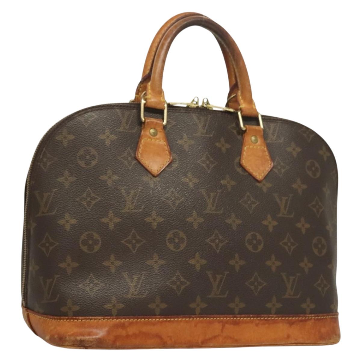 LOUIS VUITTON Monogram Alma Hand Bag M51130 LV Auth BA3764