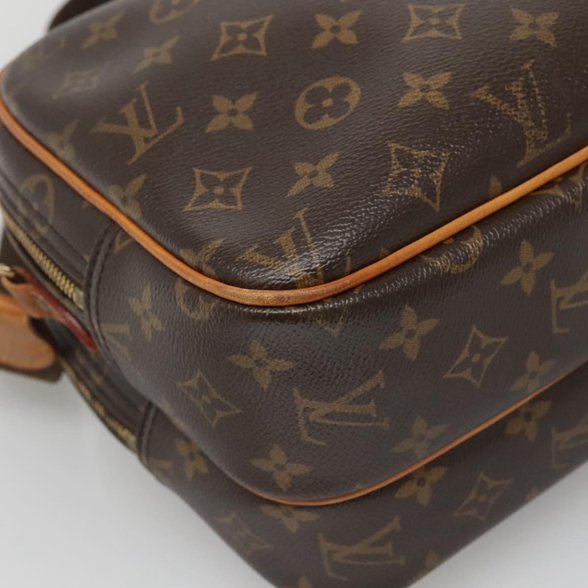 LOUIS VUITTON Monogram Reporter PM Shoulder Bag M45254 LV Auth BA3768