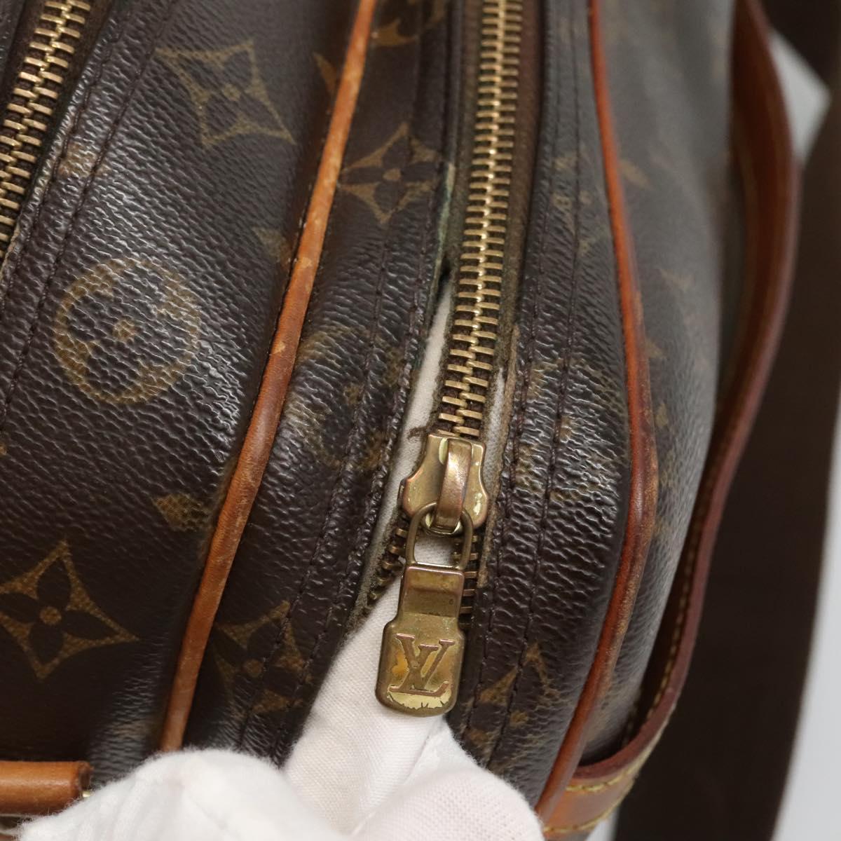 LOUIS VUITTON Monogram Reporter PM Shoulder Bag M45254 LV Auth BA3768