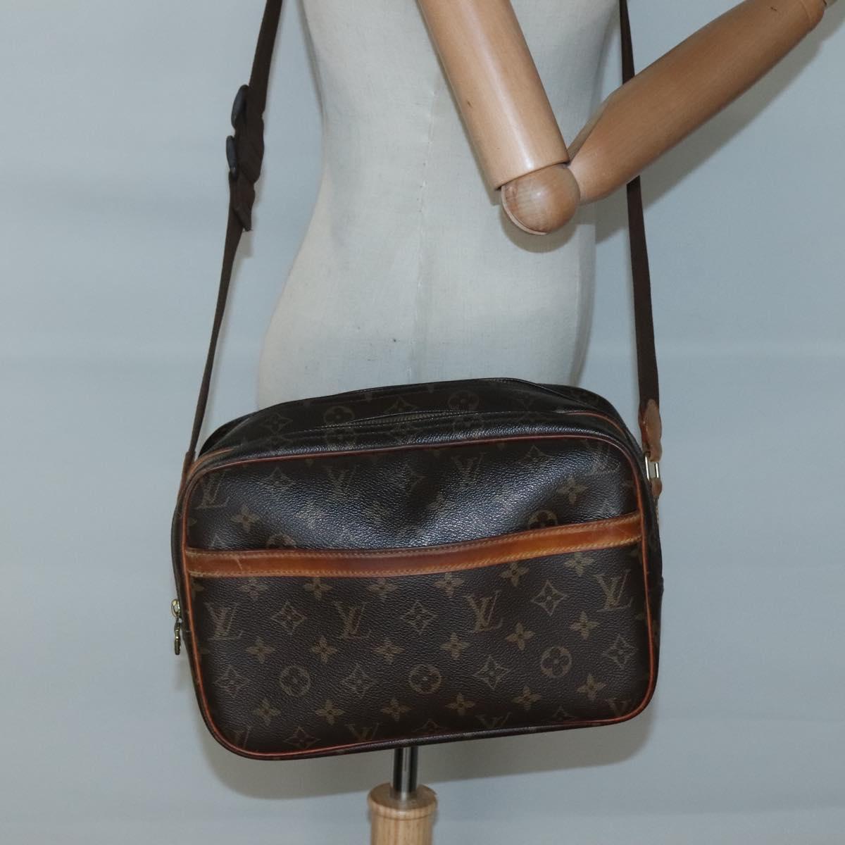 LOUIS VUITTON Monogram Reporter PM Shoulder Bag M45254 LV Auth BA3768