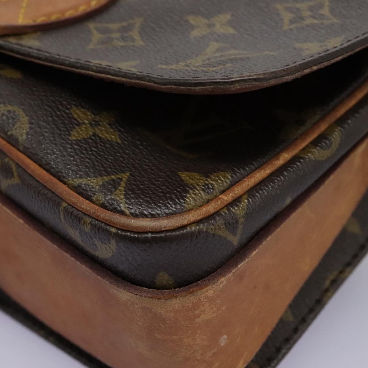 LOUIS VUITTON Monogram Cartouchiere MM Shoulder Bag M51253 LV Auth BA379