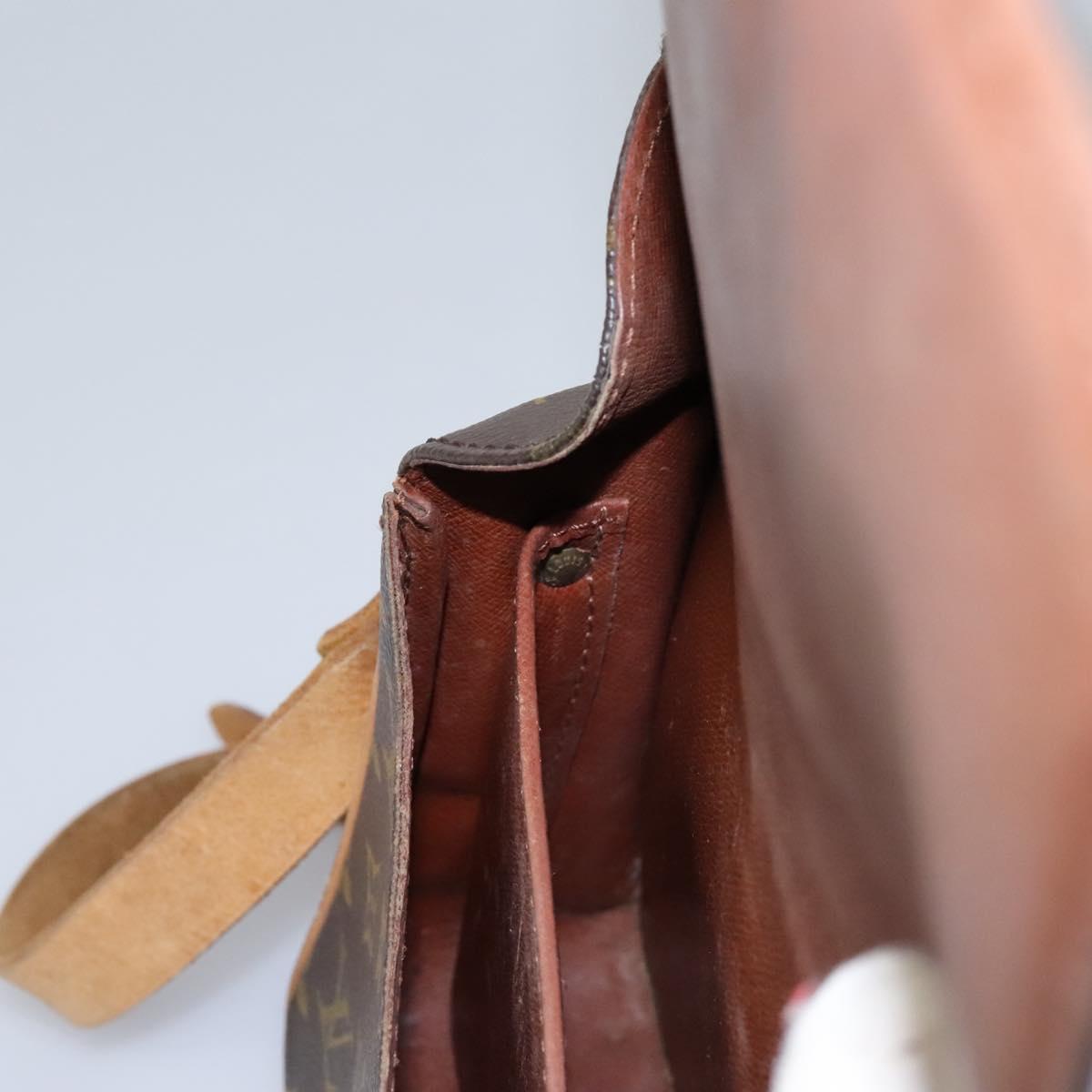 LOUIS VUITTON Monogram Cartouchiere MM Shoulder Bag M51253 LV Auth BA379