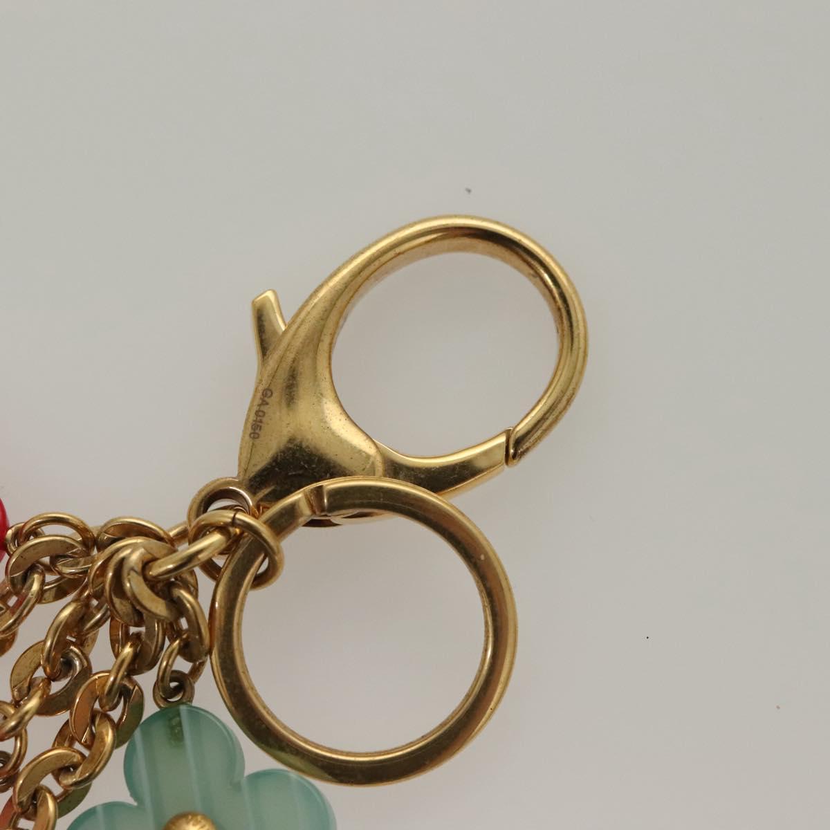 LOUIS VUITTON Porte Cles Pop Flower Charm Metal Multicolor M66144 LV Auth BA3797
