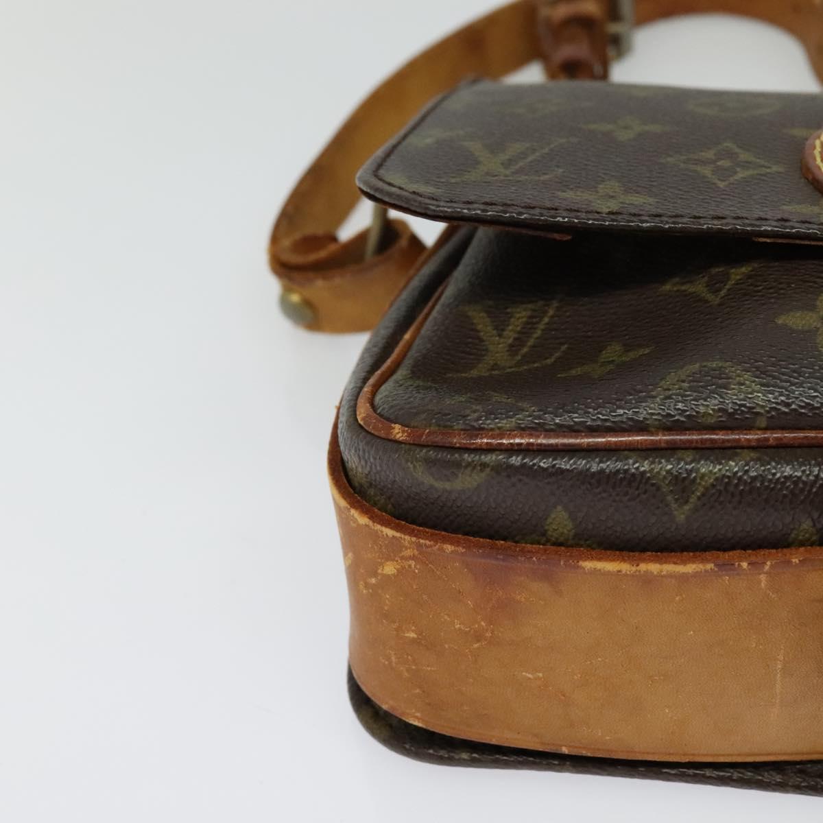 LOUIS VUITTON Monogram Cartouchiere MM Shoulder Bag Vintage M51253 Auth BA3803