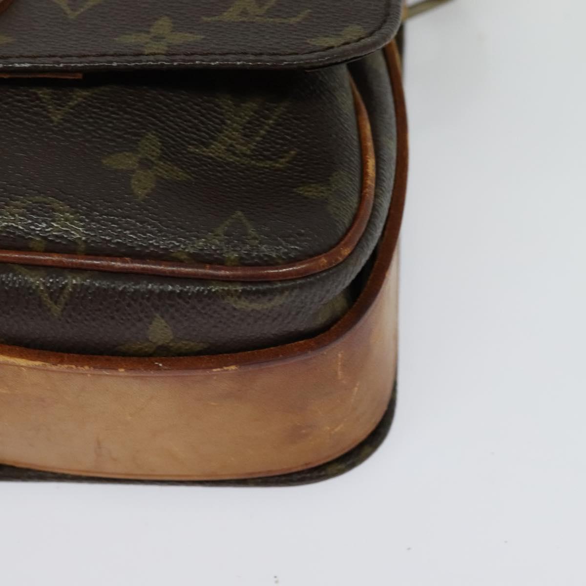 LOUIS VUITTON Monogram Cartouchiere MM Shoulder Bag Vintage M51253 Auth BA3803