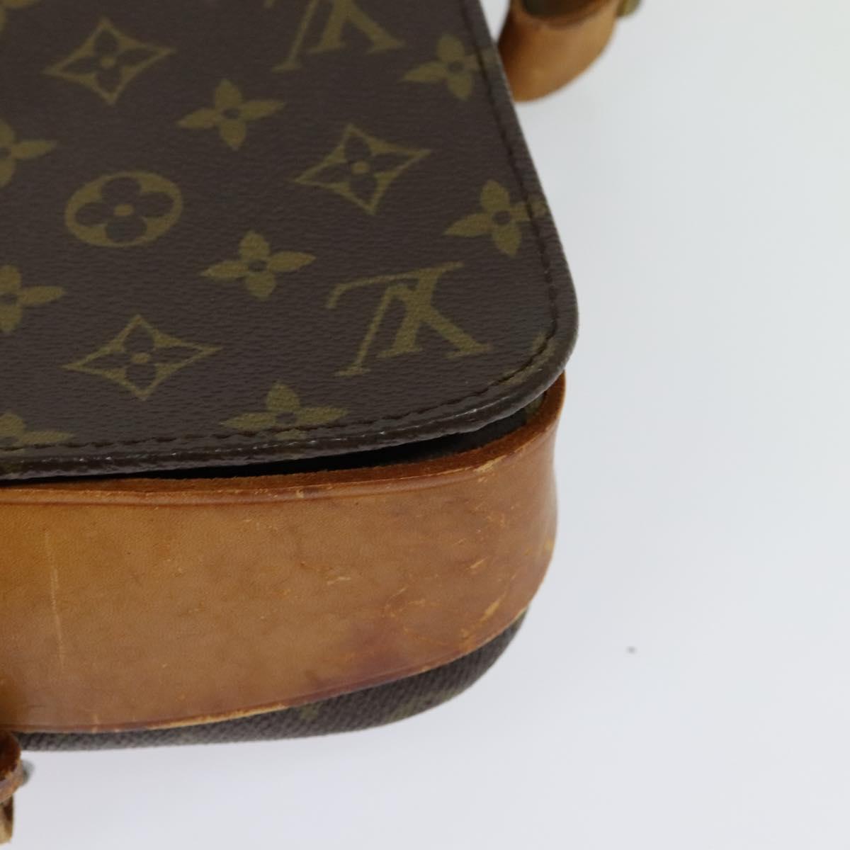 LOUIS VUITTON Monogram Cartouchiere MM Shoulder Bag Vintage M51253 Auth BA3803