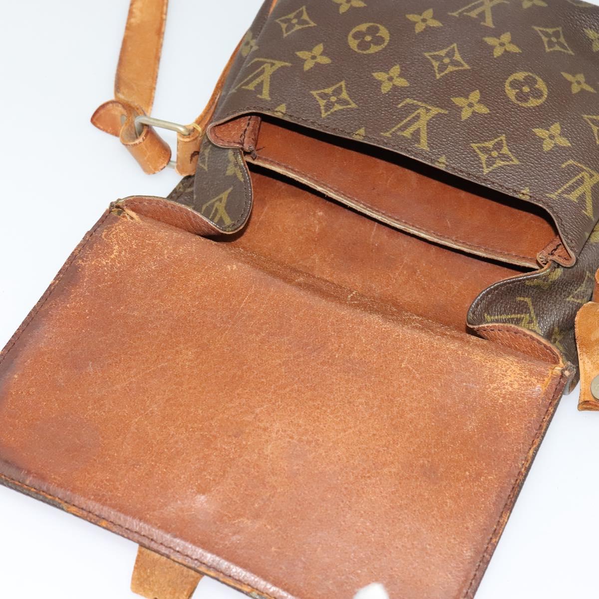 LOUIS VUITTON Monogram Cartouchiere MM Shoulder Bag Vintage M51253 Auth BA3803
