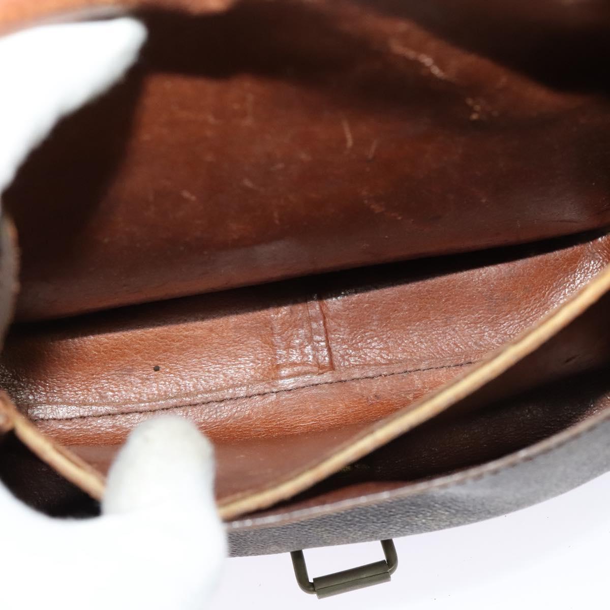 LOUIS VUITTON Monogram Cartouchiere MM Shoulder Bag Vintage M51253 Auth BA3803