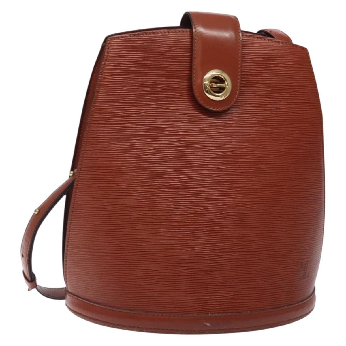 LOUIS VUITTON Epi Cluny Shoulder Bag Brown M52253 LV Auth BA3869