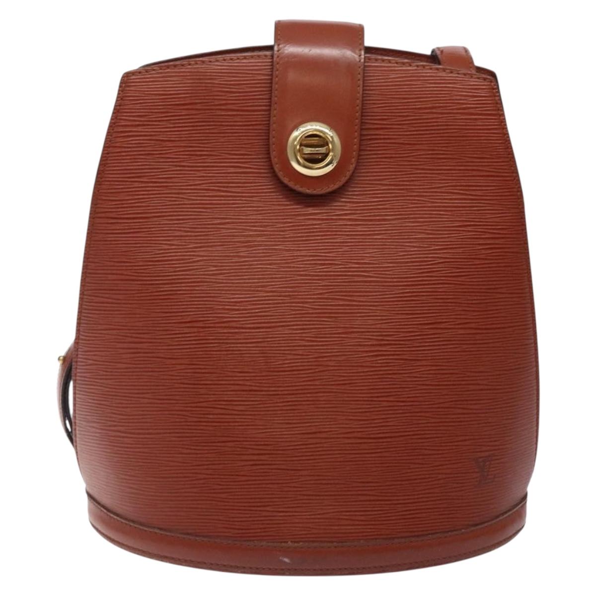 LOUIS VUITTON Epi Cluny Shoulder Bag Brown M52253 LV Auth BA3869