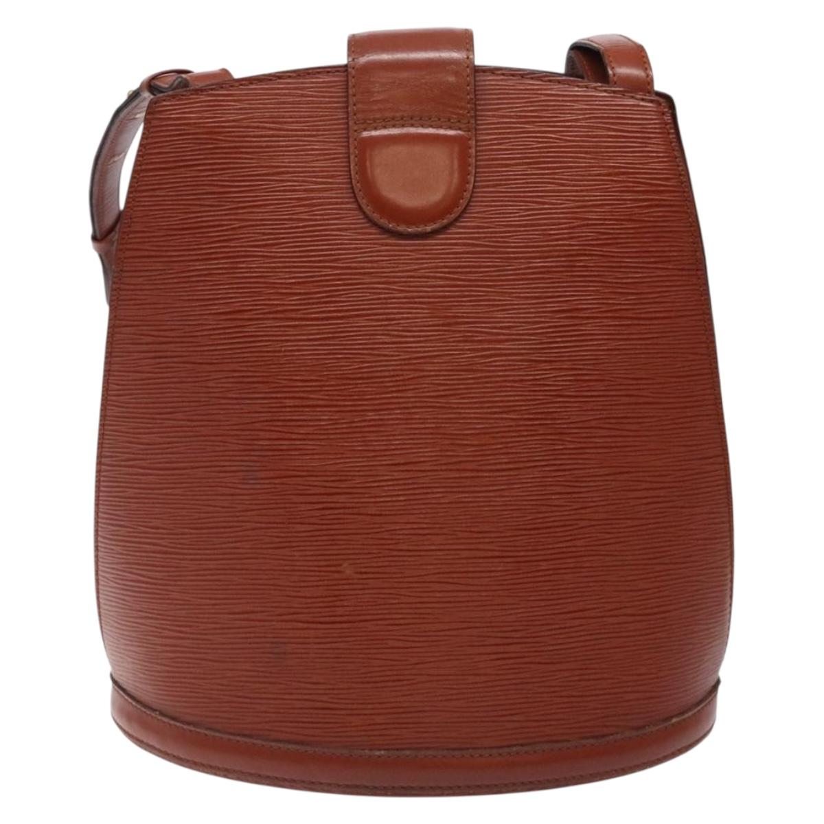 LOUIS VUITTON Epi Cluny Shoulder Bag Brown M52253 LV Auth BA3869