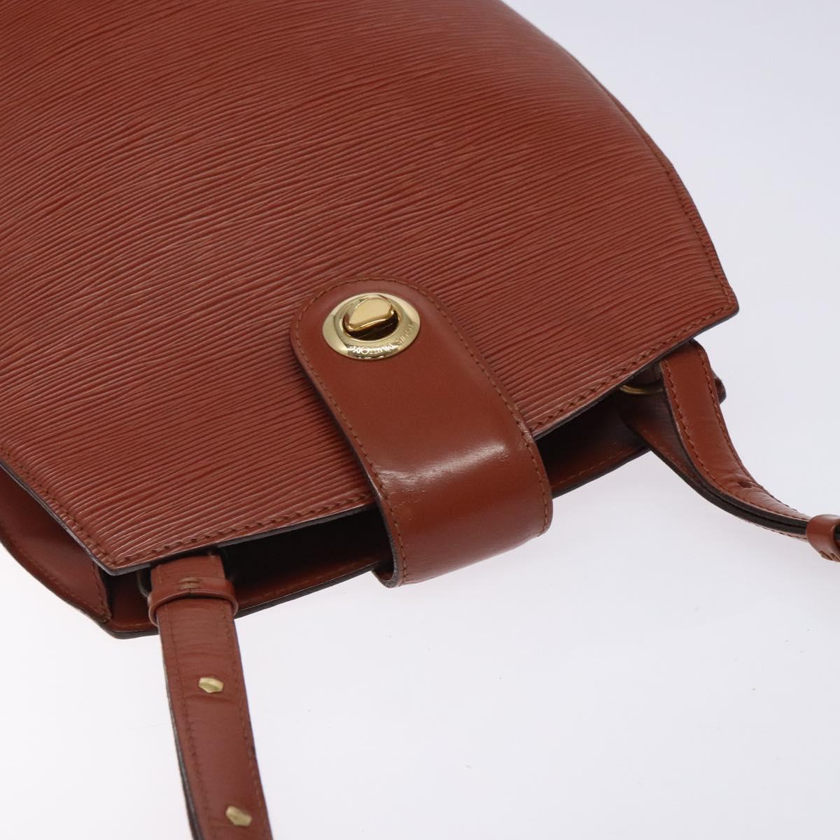 LOUIS VUITTON Epi Cluny Shoulder Bag Brown M52253 LV Auth BA3869