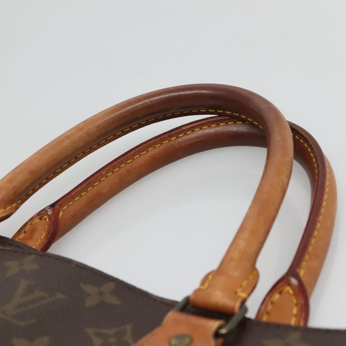 LOUIS VUITTON Monogram Sac Plat Hand Bag M51140 LV Auth BA3871
