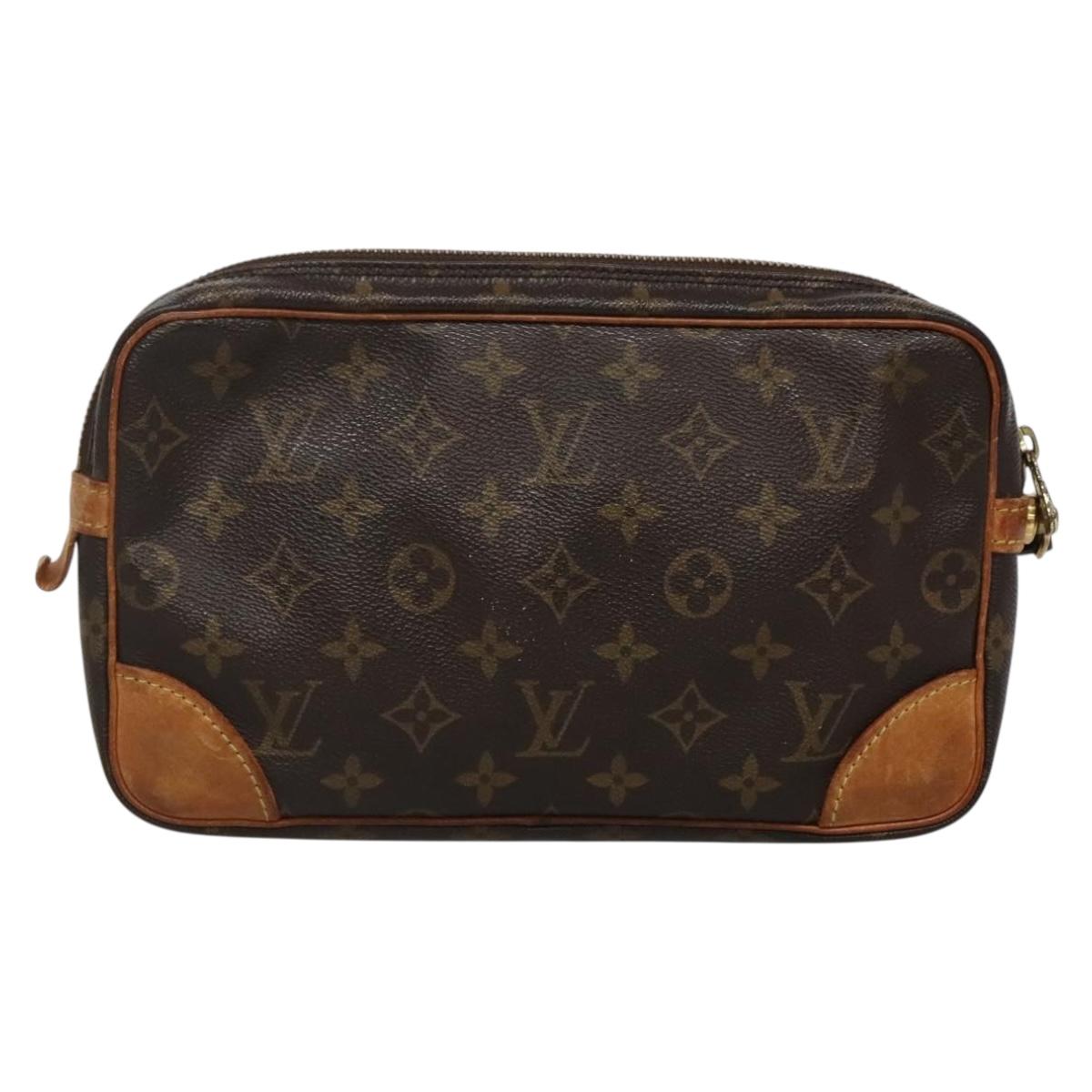 LOUIS VUITTON Monogram Marly Dragonne GM Clutch Bag M51825 LV Auth BA3872