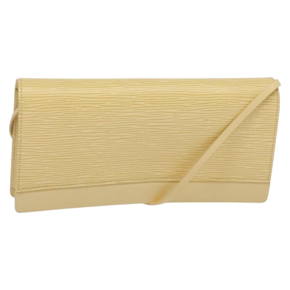 LOUIS VUITTON Epi Leather Honfleur Shoulder Bag Vanilla M5273A LV Auth BA3886