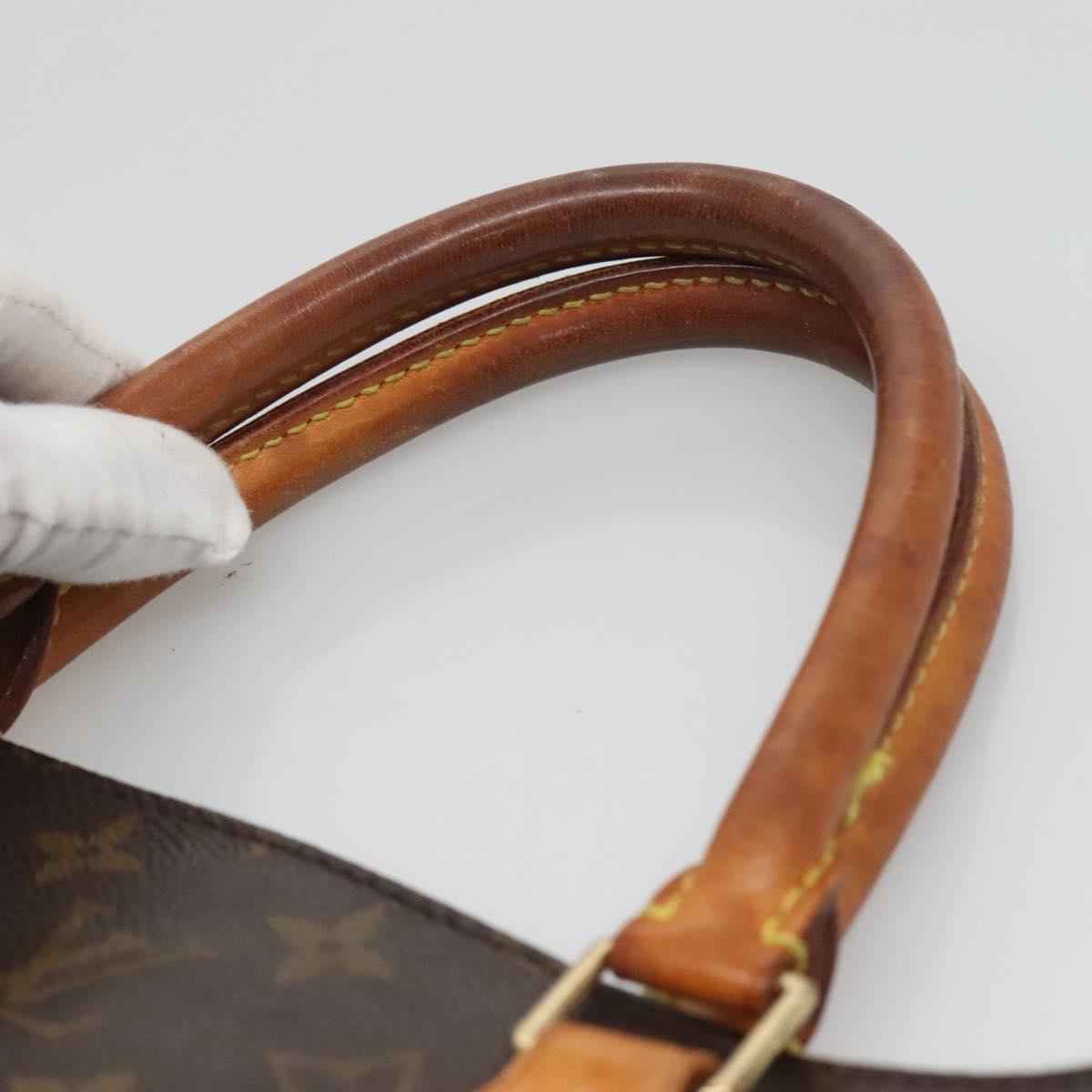 LOUIS VUITTON Monogram Sac Plat Hand Bag M51140 LV Auth BA3889