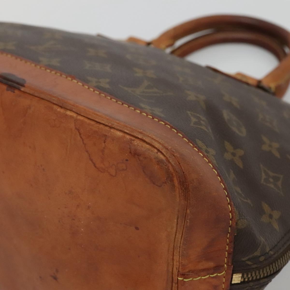 LOUIS VUITTON Monogram Alma Hand Bag M51130 LV Auth BA3924